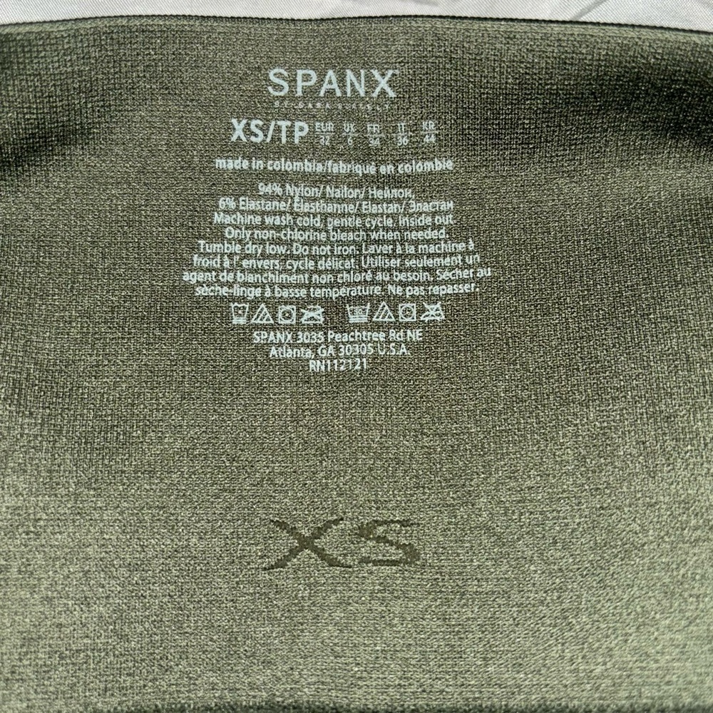 SPANX Green Camo High Rise Leggings - Picture 6 of 10